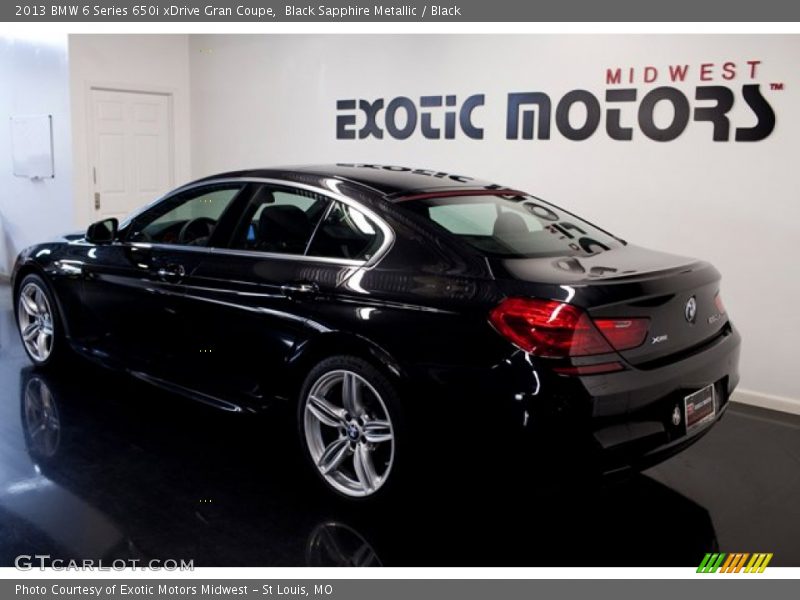 Black Sapphire Metallic / Black 2013 BMW 6 Series 650i xDrive Gran Coupe