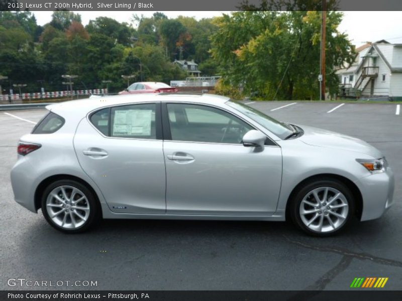 Silver Lining / Black 2013 Lexus CT 200h Hybrid