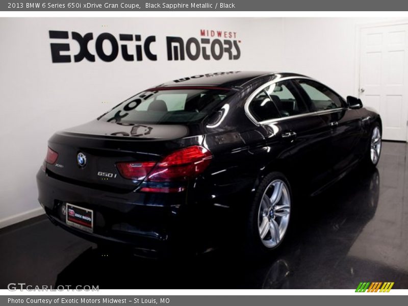 Black Sapphire Metallic / Black 2013 BMW 6 Series 650i xDrive Gran Coupe