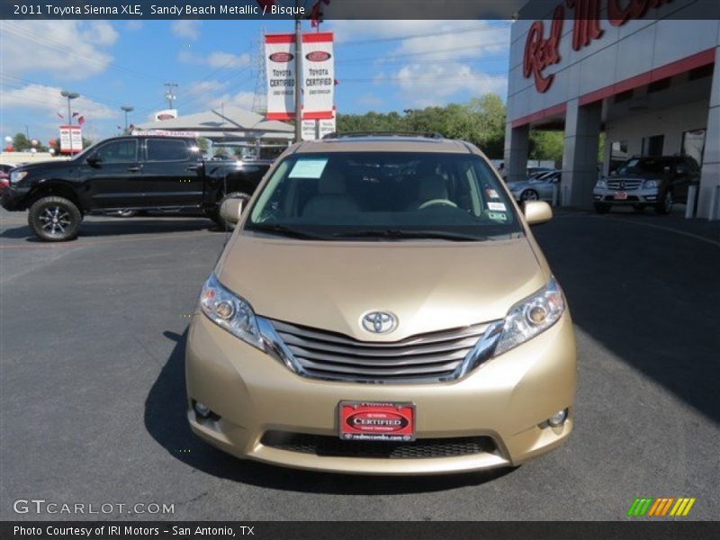 Sandy Beach Metallic / Bisque 2011 Toyota Sienna XLE