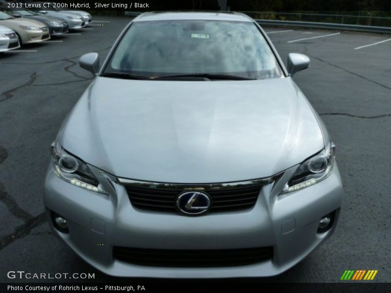 Silver Lining / Black 2013 Lexus CT 200h Hybrid