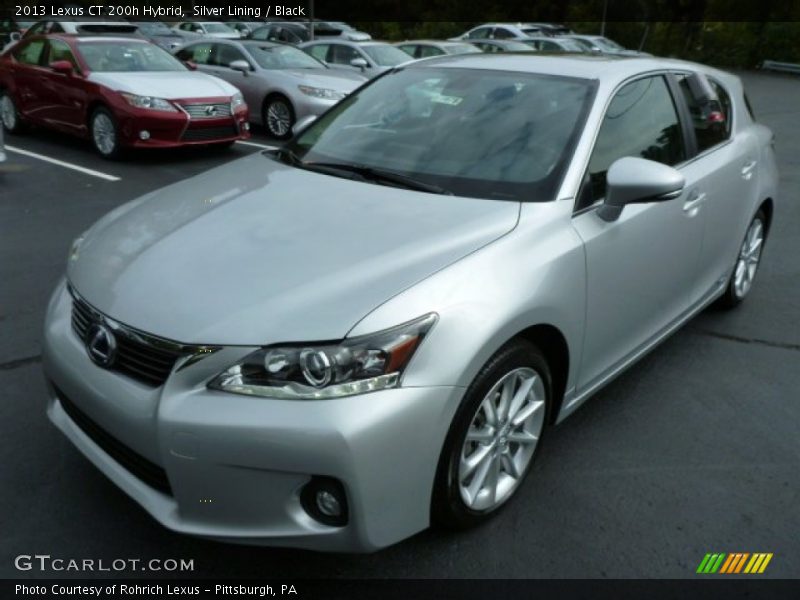 Silver Lining / Black 2013 Lexus CT 200h Hybrid