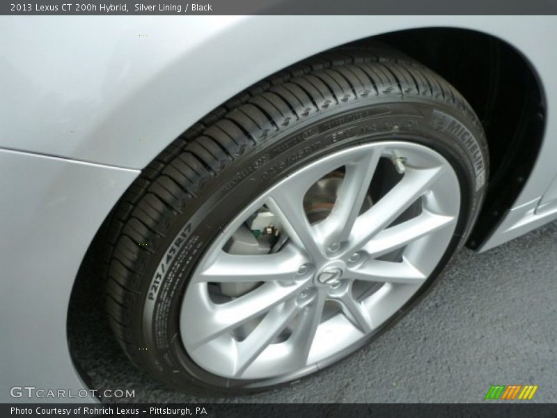 Silver Lining / Black 2013 Lexus CT 200h Hybrid