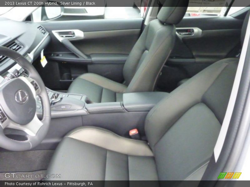 Silver Lining / Black 2013 Lexus CT 200h Hybrid