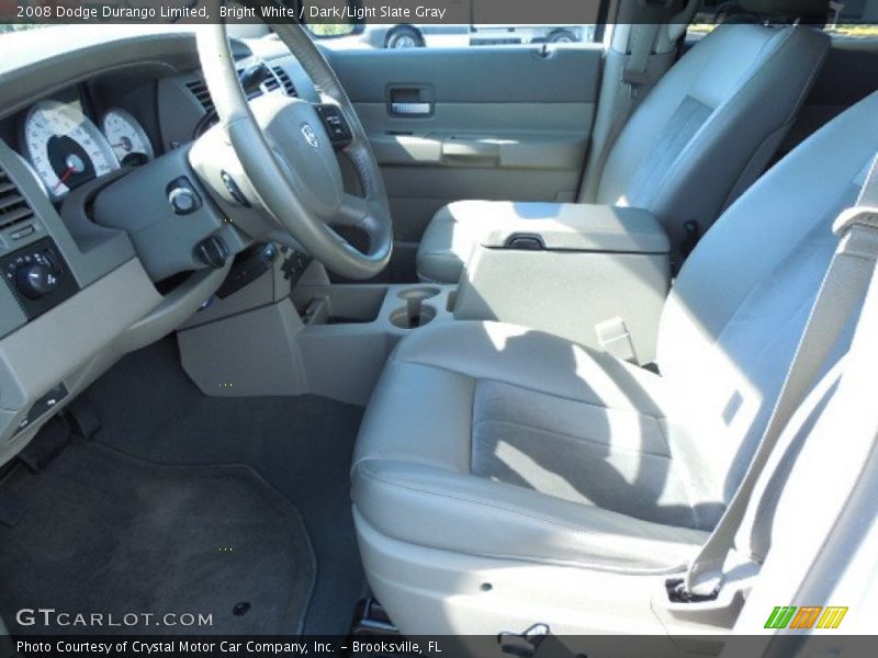 Bright White / Dark/Light Slate Gray 2008 Dodge Durango Limited