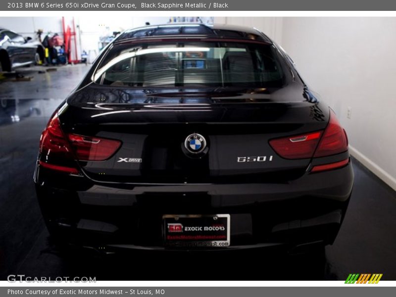 Black Sapphire Metallic / Black 2013 BMW 6 Series 650i xDrive Gran Coupe