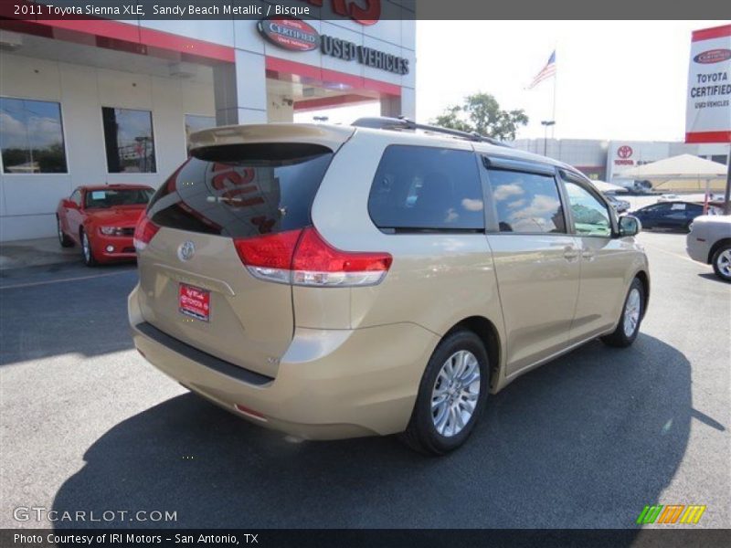 Sandy Beach Metallic / Bisque 2011 Toyota Sienna XLE