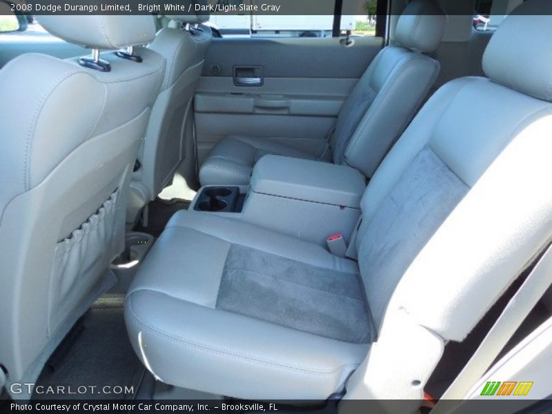 Bright White / Dark/Light Slate Gray 2008 Dodge Durango Limited