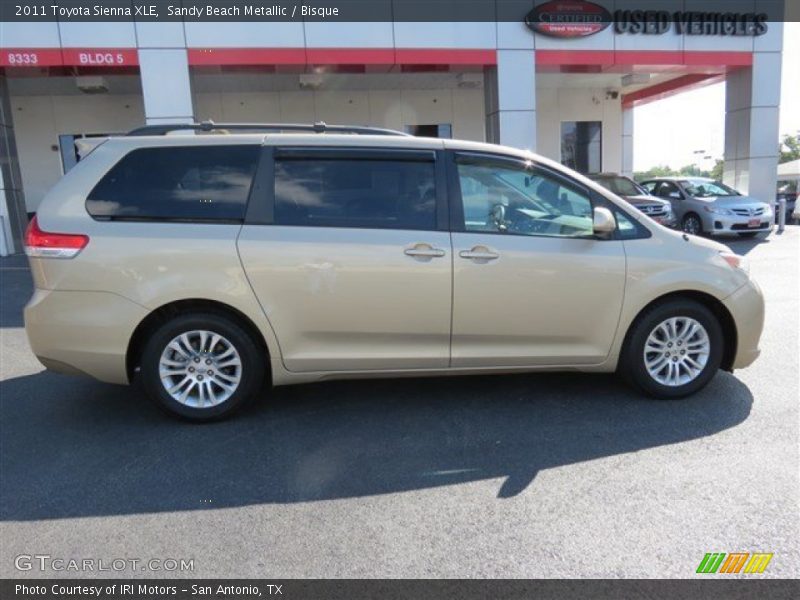 Sandy Beach Metallic / Bisque 2011 Toyota Sienna XLE
