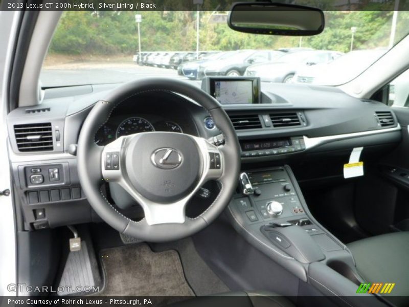 Silver Lining / Black 2013 Lexus CT 200h Hybrid