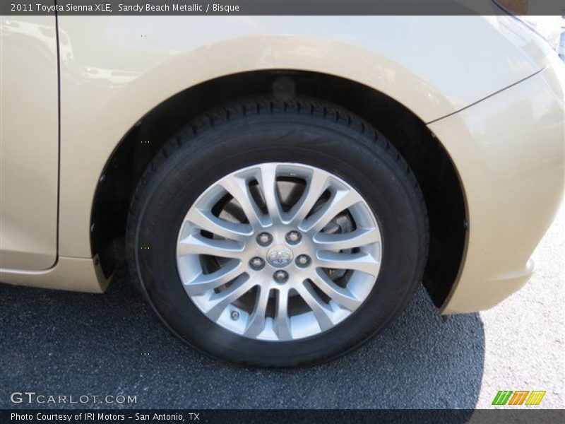 Sandy Beach Metallic / Bisque 2011 Toyota Sienna XLE
