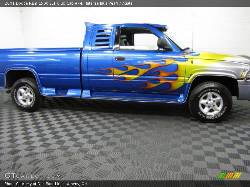 Intense Blue Pearl / Agate 2001 Dodge Ram 1500 SLT Club Cab 4x4