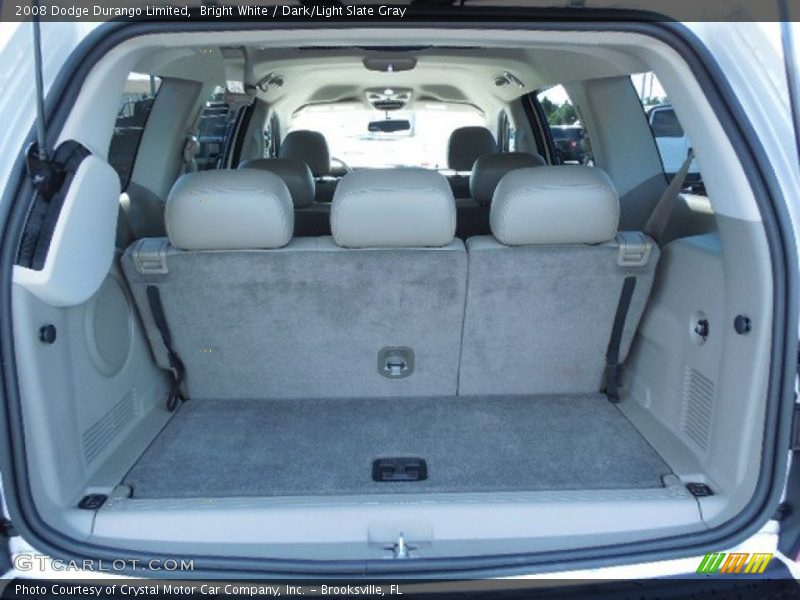 Bright White / Dark/Light Slate Gray 2008 Dodge Durango Limited