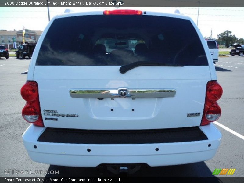 Bright White / Dark/Light Slate Gray 2008 Dodge Durango Limited
