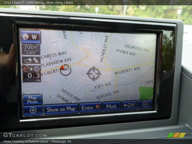 Silver Lining / Black 2013 Lexus CT 200h Hybrid