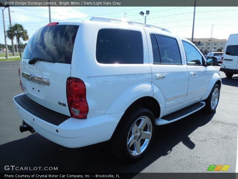 Bright White / Dark/Light Slate Gray 2008 Dodge Durango Limited