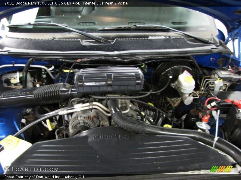Intense Blue Pearl / Agate 2001 Dodge Ram 1500 SLT Club Cab 4x4