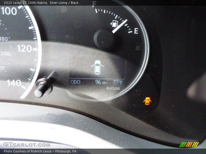 Silver Lining / Black 2013 Lexus CT 200h Hybrid