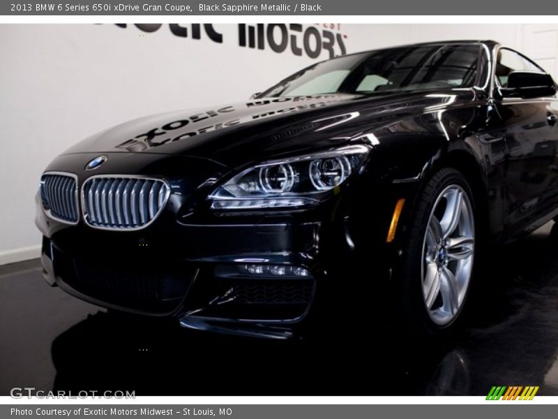 Black Sapphire Metallic / Black 2013 BMW 6 Series 650i xDrive Gran Coupe