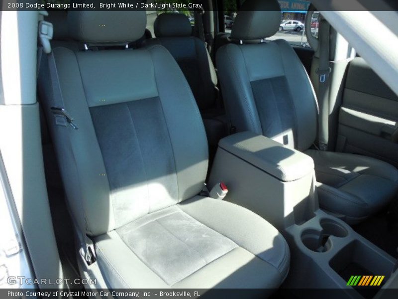 Bright White / Dark/Light Slate Gray 2008 Dodge Durango Limited