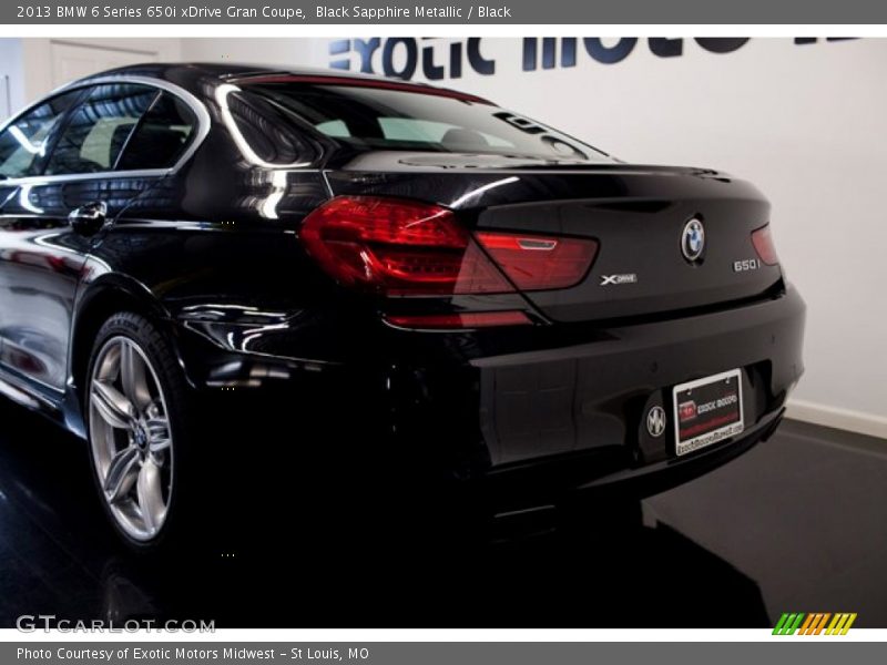Black Sapphire Metallic / Black 2013 BMW 6 Series 650i xDrive Gran Coupe
