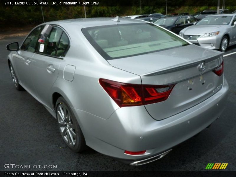 Liquid Platinum / Light Gray 2013 Lexus GS 350 AWD