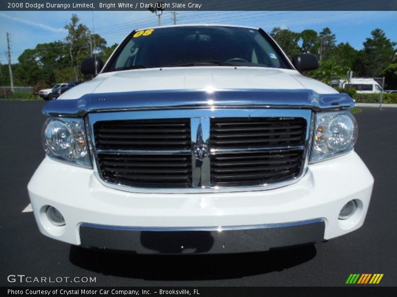 Bright White / Dark/Light Slate Gray 2008 Dodge Durango Limited