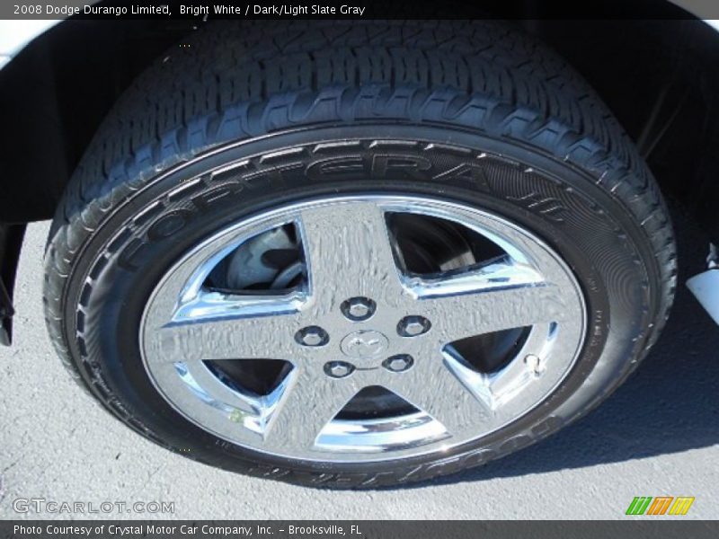 Bright White / Dark/Light Slate Gray 2008 Dodge Durango Limited