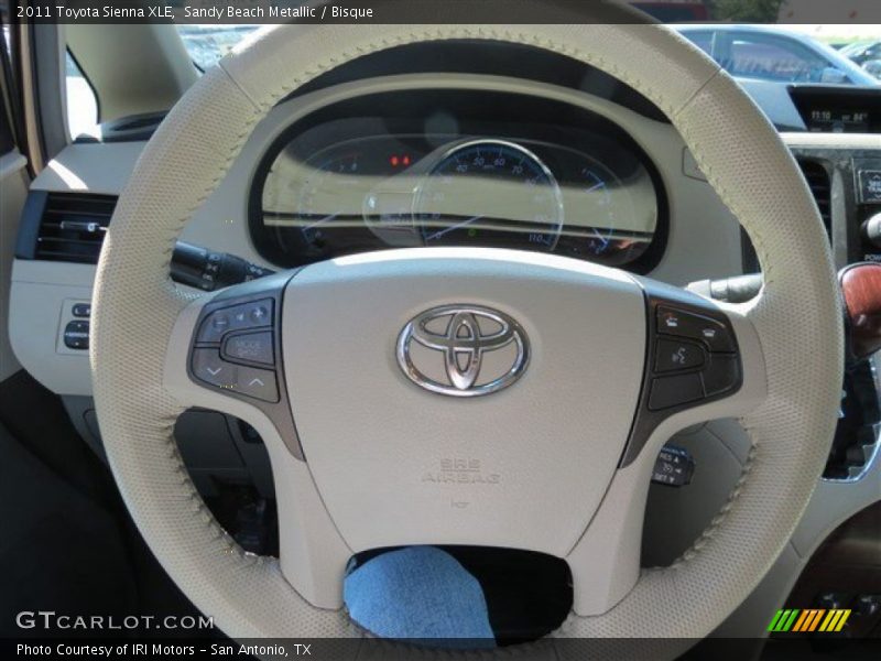 Sandy Beach Metallic / Bisque 2011 Toyota Sienna XLE