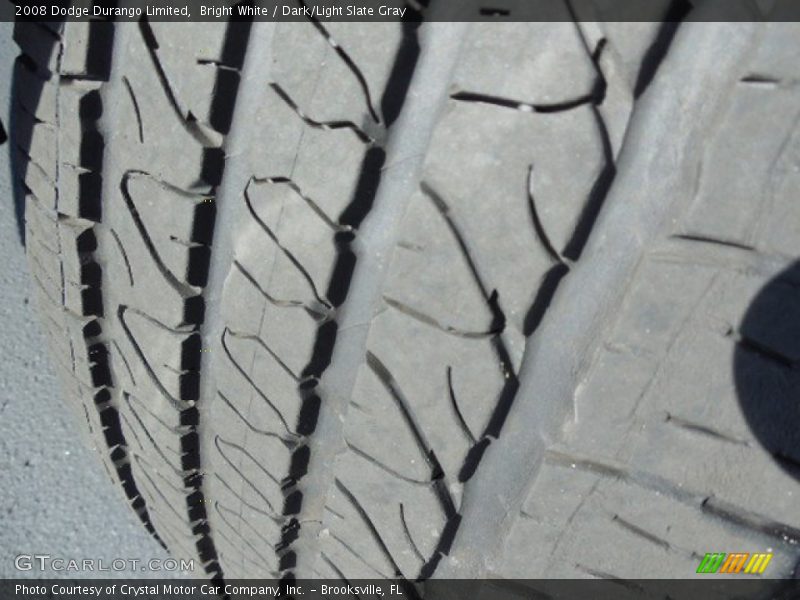 Bright White / Dark/Light Slate Gray 2008 Dodge Durango Limited