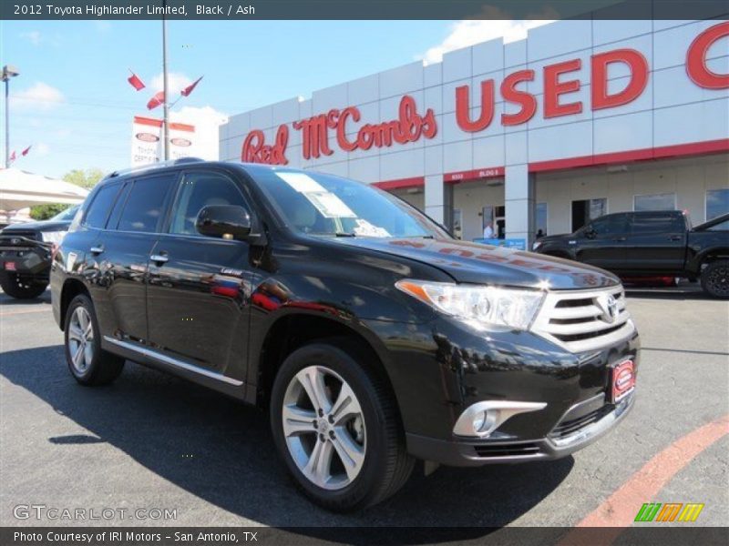 Black / Ash 2012 Toyota Highlander Limited