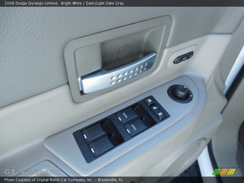 Bright White / Dark/Light Slate Gray 2008 Dodge Durango Limited