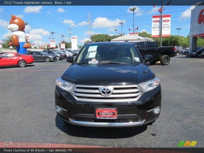 Black / Ash 2012 Toyota Highlander Limited