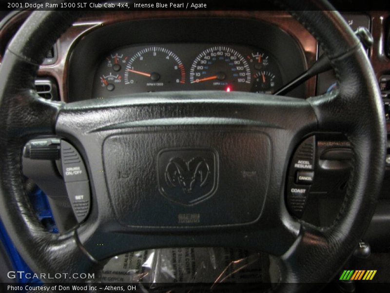 Intense Blue Pearl / Agate 2001 Dodge Ram 1500 SLT Club Cab 4x4