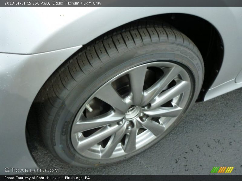 Liquid Platinum / Light Gray 2013 Lexus GS 350 AWD