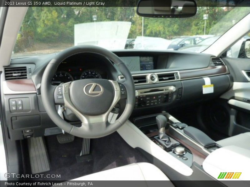 Liquid Platinum / Light Gray 2013 Lexus GS 350 AWD