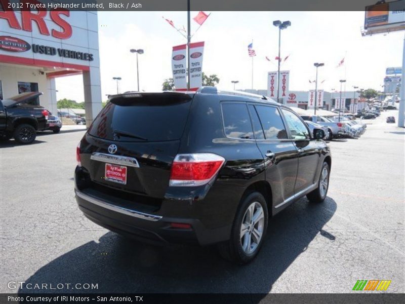 Black / Ash 2012 Toyota Highlander Limited