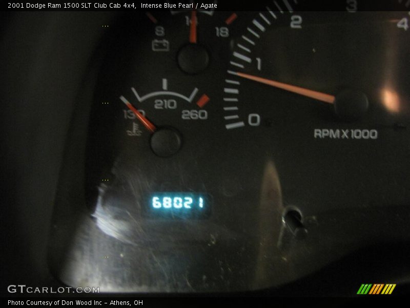 Intense Blue Pearl / Agate 2001 Dodge Ram 1500 SLT Club Cab 4x4