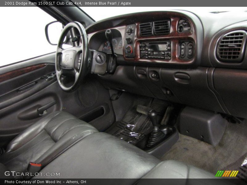 Intense Blue Pearl / Agate 2001 Dodge Ram 1500 SLT Club Cab 4x4