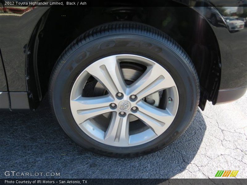 Black / Ash 2012 Toyota Highlander Limited