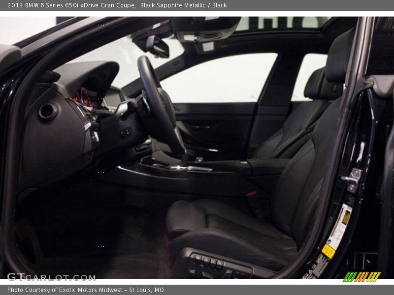 Black Sapphire Metallic / Black 2013 BMW 6 Series 650i xDrive Gran Coupe