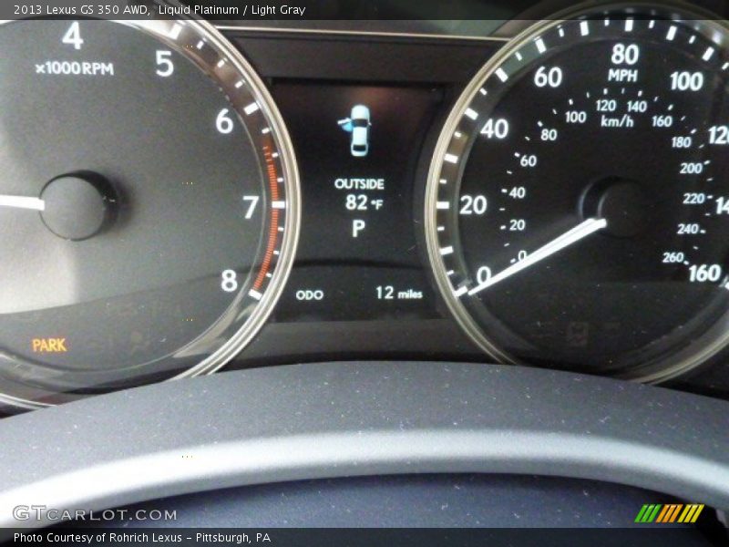 Liquid Platinum / Light Gray 2013 Lexus GS 350 AWD