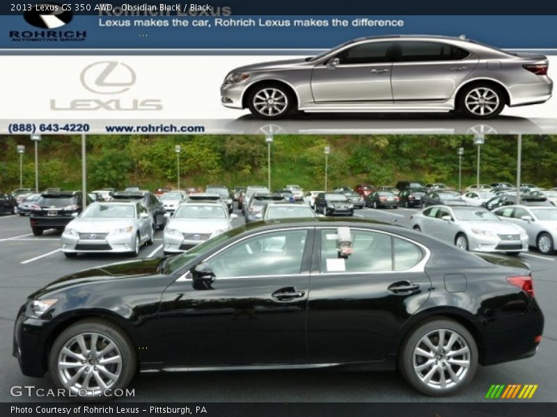 Obsidian Black / Black 2013 Lexus GS 350 AWD