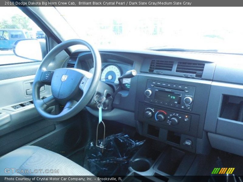 Brilliant Black Crystal Pearl / Dark Slate Gray/Medium Slate Gray 2010 Dodge Dakota Big Horn Crew Cab