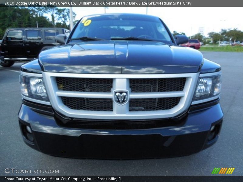 Brilliant Black Crystal Pearl / Dark Slate Gray/Medium Slate Gray 2010 Dodge Dakota Big Horn Crew Cab