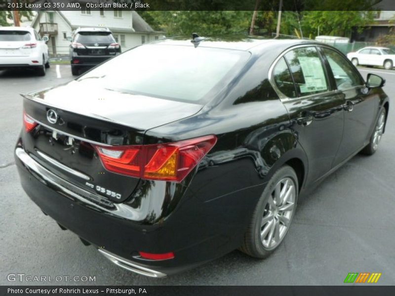 Obsidian Black / Black 2013 Lexus GS 350 AWD