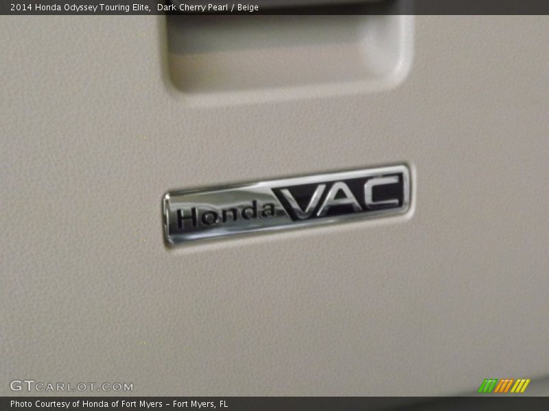 Dark Cherry Pearl / Beige 2014 Honda Odyssey Touring Elite