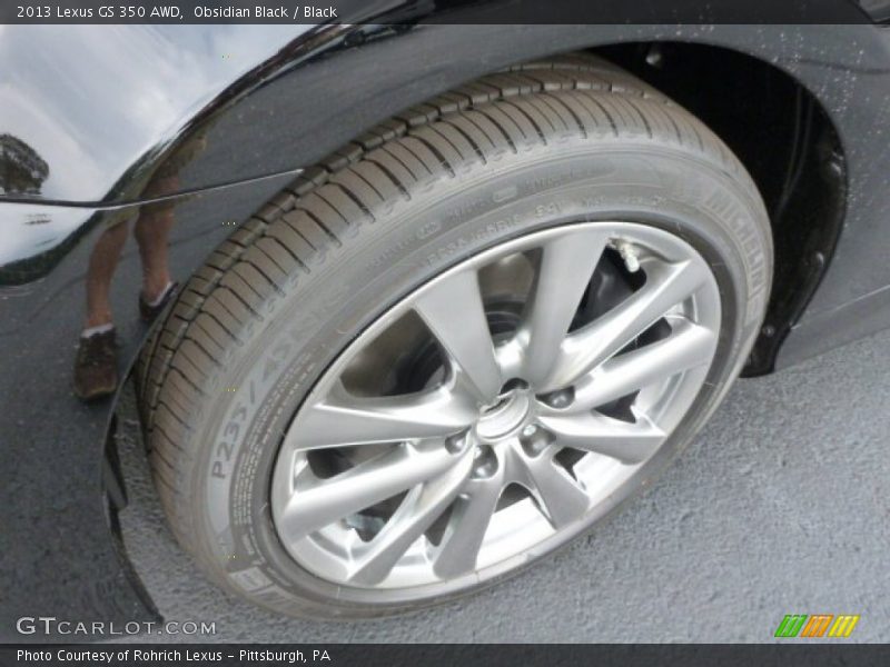 Obsidian Black / Black 2013 Lexus GS 350 AWD