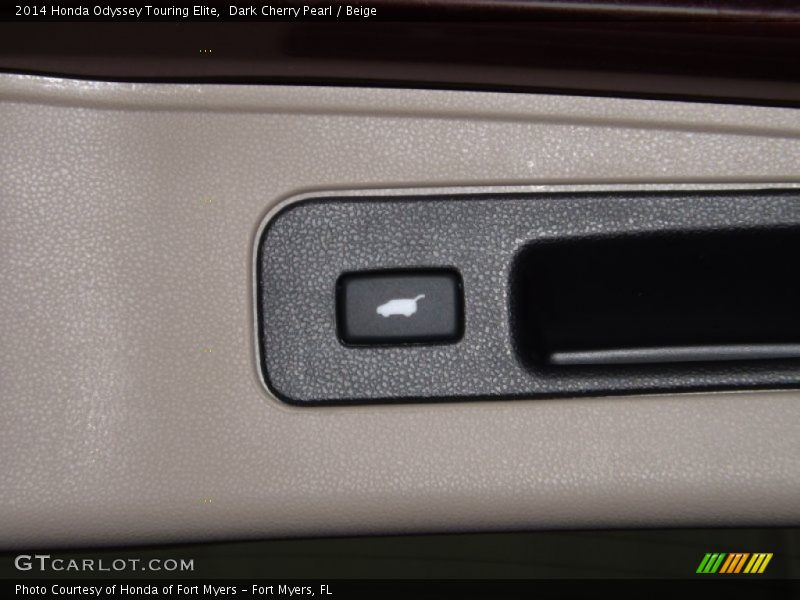 Dark Cherry Pearl / Beige 2014 Honda Odyssey Touring Elite