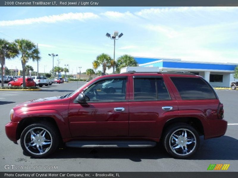 Red Jewel / Light Gray 2008 Chevrolet TrailBlazer LT